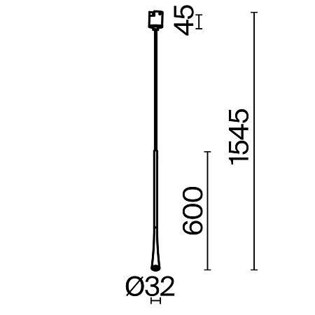 Трековый подвесной светильник Technical TR168-1-7W3K-M-BS - фото