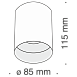 Потолочный светильник Technical C014CL-01B - фото