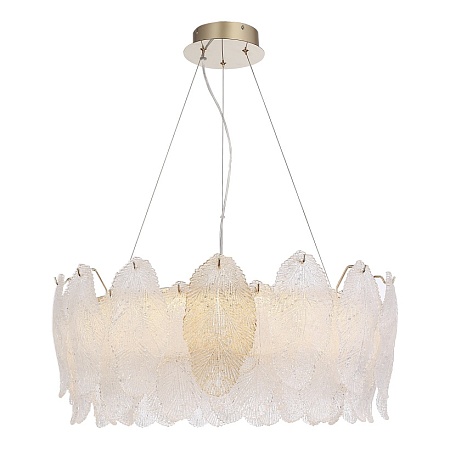 Светильник подвесной ST-Luce золото/прозрачный, янтарный LED 1*42W 3000K SL6135.213.01 - фото