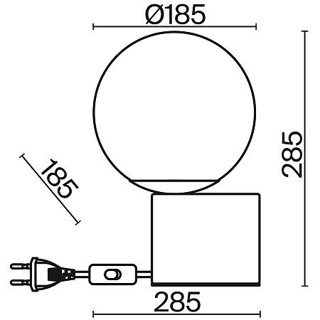 Настольный светильник Freya Barrel FR5286TL-01BS - фото