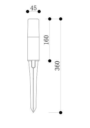 Ландшафтный светильник Outdoor O416FL-L3B3K - фото