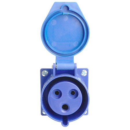 Розетка стационарная ST-123 32А 220В 2P+PE IP44, RST32-123-44, RST32-123-44, Stekker - фото