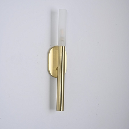 Бра Rousseau Small Bath Sconce Brass Imperiumloft 192930-22 - фото