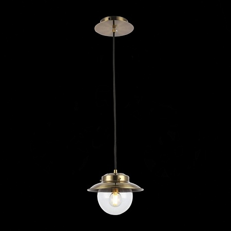 Светильник подвесной Античная бронза/Прозрачный E14 1*40W SLE110103-01 - фото