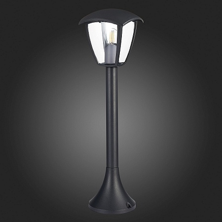 Светильник уличный наземный ST-Luce Черный/Черный, Прозрачный E27 1*40W SL081.405.01 - фото