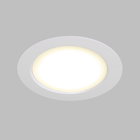 DK3048-WH Встраиваемый светильник, IP 20, 7Вт, LED, белый, пластик - фото