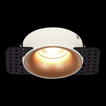 Св-к встр. Белый GU10 1*50W IP20 D78xH30 165-265V Без ламп ST218.528.01 - фото