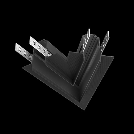 Угол-соединитель 45° Exility встраиваемый черный - фото