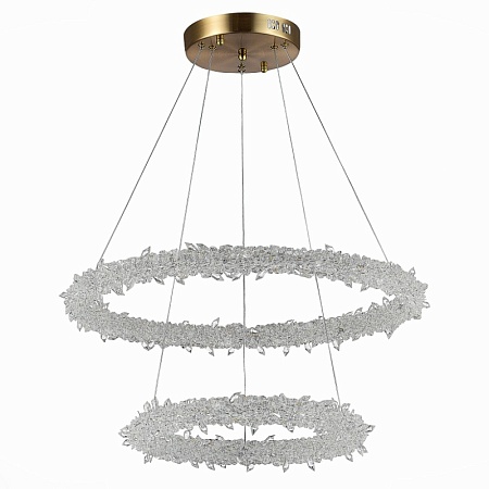 Люстра подвесная ST-Luce Золотистый/Прозрачный LED 1*80W 3000 - 6500K SL6105.203.02 - фото