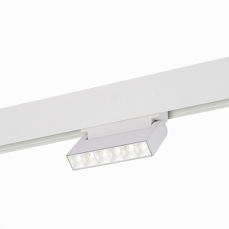 Магнитный трековый светильник белый LED 1*6W 4000K 532Lm Ra>80 36° IP20 L120xW22xH108 4 ST364.546.06 - фото