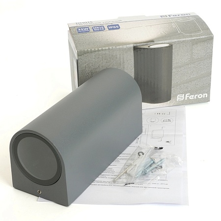 Светильник садово-парковый Feron DH030,на стену, E27 230V, черный - фото