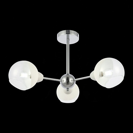 Светильник потолочный Хром/Прозрачный, Матовый никель E14 3*40W SLE102702-03 - фото