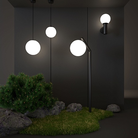 Светильник садово-парковый Sfera H 35158/U черный Elektrostandard - фото