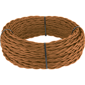 Ретро кабель витой 3х1,5 медный 20 м (под заказ) Ретро кабель витой  3х1,5  (медный)