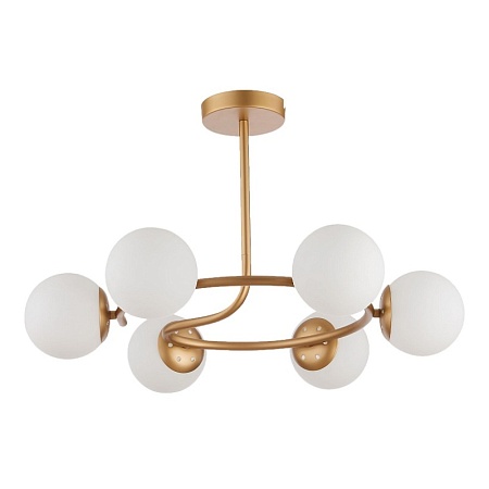 Светильник потолочный Золотистый/Белый E14 6*40W SLE220602-06 - фото