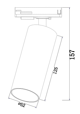 Трековый светильник Technical TR021-1-12B3K - фото