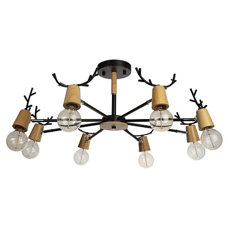 10024/8 Black Люстра на штанге LOFT IT Sven - фото