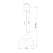 Светильник подвесной светодиодный Conus 16W 3000K черный 50316 LED Elektrostandard - фото