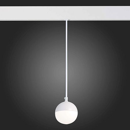 Магнитный трековый светильник подвесной Белый LED 1*7W 4000K 520Lm Ra>80 120° IP20 D90x ST358.543.07 - фото