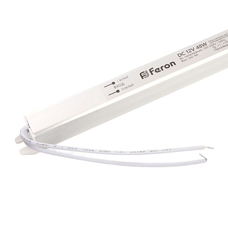 Трансформатор электронный для светодиодной ленты 48W 12V (драйвер), LB001 FERON - фото