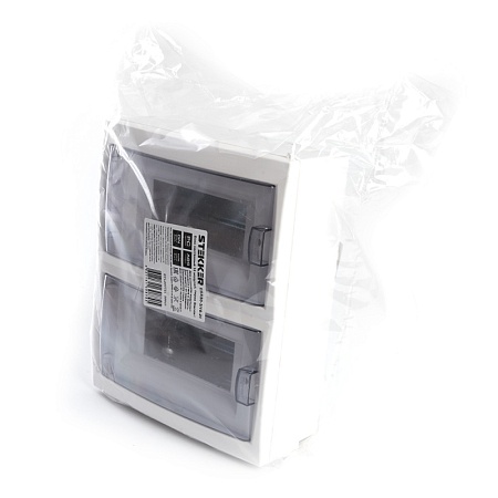 Бокс настенный STEKKER EBX50-3/16-20 16 модулей, пластик, серия Standart - фото