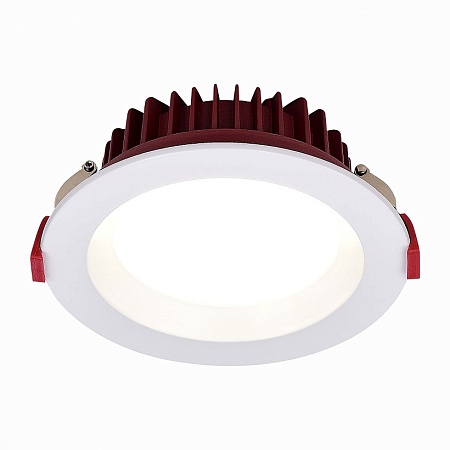 Св-к встр. Белый LED 1*24W 3000K 1 920Lm Ra80 100° IP44 D165xH54 100-240VV ST752.538.24 - фото