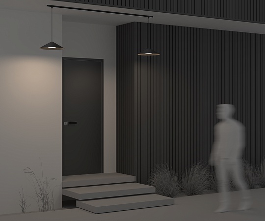 Уличный трековый светильник Outdoor O-TR01-1-P-12WB3K - фото