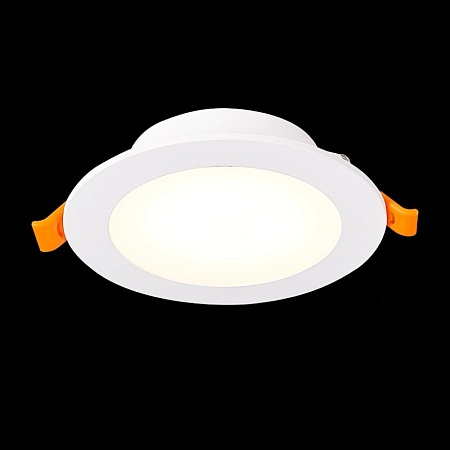 Св-к встр. Белый LED 1*10W 3000K/4000K/6000K 850Lm Ra80 110° IP20 D120xH30 220-240V ST212.508.10 - фото