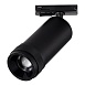 Св-к трек. Zoom Черный LED 1*10W 3000K 900Lm Ra 10-55° IP20 D55xH125 220V ST385.436.10 - фото