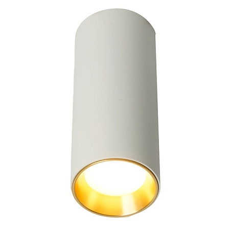 Светильник потолочный Feron ML101 Barrel MR11 GU10 35W 230V,  белый + золото - фото