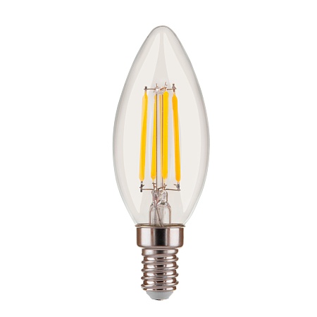 Филаментная светодиодная лампа &quot;Свеча&quot; Dimmable C35 5W 4200K E14 BL134 - фото