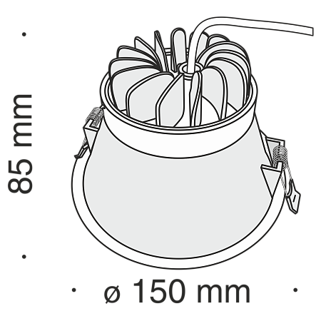 Встраиваемый светильник Technical DL039-L15W3K - фото