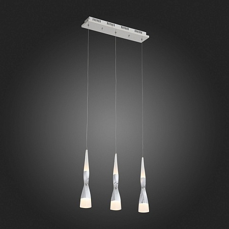 Светильник подвесной ST-Luce Хром/Хром, Белый LED 3*7W 3000K SL405.103.03 - фото