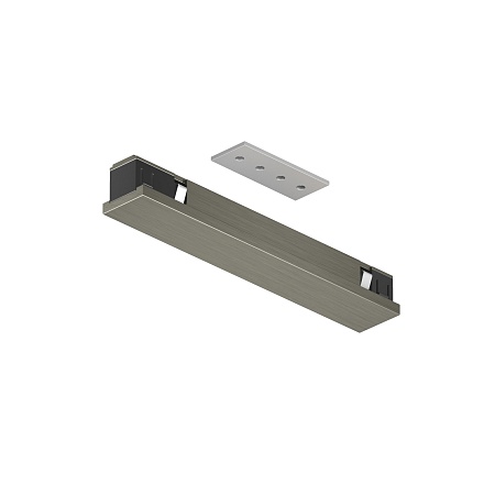 TR5722-DN Электрический коннектор прямой для трека SHINE BASE, 48V DC, IP20, темный никель, алюминий - фото