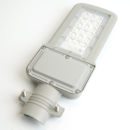 Светодиодный уличный консольный светильник Feron SP3040 50W 5000K 230V, серый - фото