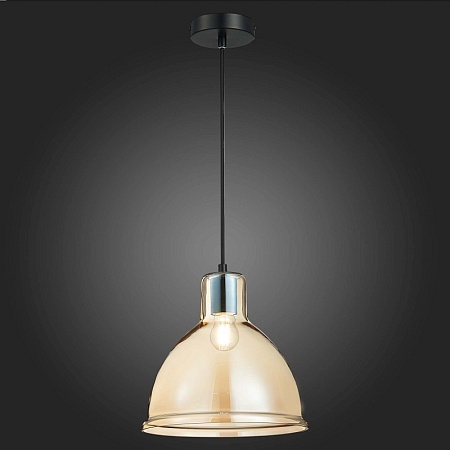 Подвес Черный/Янтарный E27 1*60W SLE114723-01 - фото