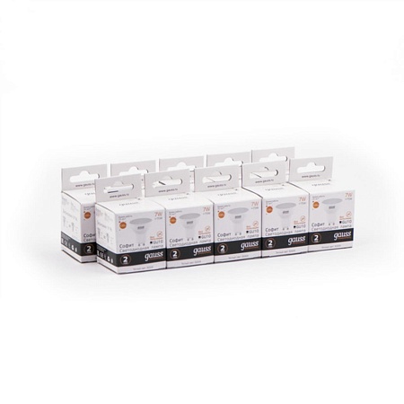 Светодиодная лампа Gauss Софит 7W 530Lm 3000K GU10 13617 - фото