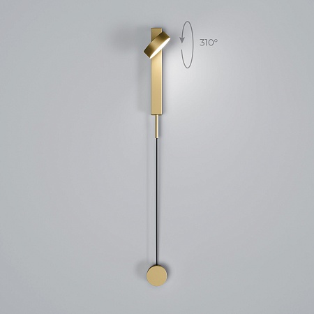 Настенный светодиодный светильник Orco LED диммируемый 40112/LED латунь Elektrostandard - фото