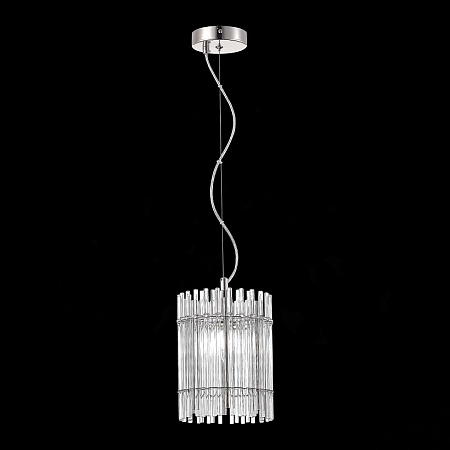 Люстра подвесная ST-Luce Никель/Прозрачный E14 1*40W SL1656.103.01 - фото