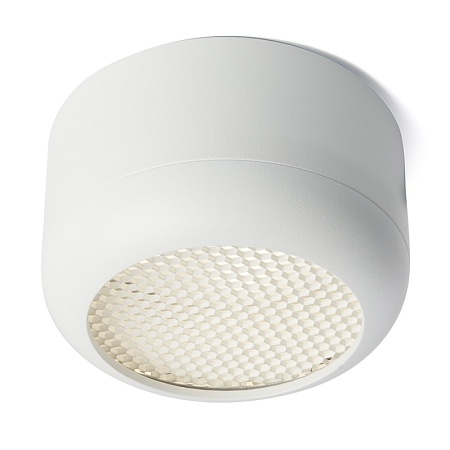 Светильник потолочный Feron HL364 Barrel ECHO 12W, 230V, GX53, белый, с антибликовой сеточкой - фото