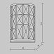 Настенный светильник (бра) Maytoni Gelid MOD184-WL-01-CH - фото
