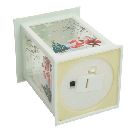 Световая фигура Свеча "Рождество" 1LED (батарейки в компл), 13,5см, белый, LT129 - фото