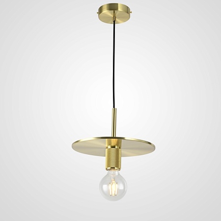 Подвесной Светильник Rh Utilitaire Disk Shade Pendant Brass Imperiumloft 123643-22 - фото
