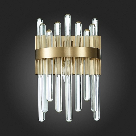 Бра ST-Luce Латунь/Латунь, Прозрачный E14 1*40W SL1167.301.01 - фото