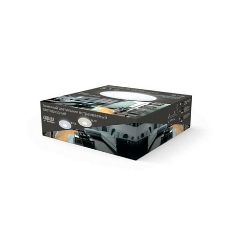 Точечный встраиваемый светильник GAUSS BL136_GAUSS - фото