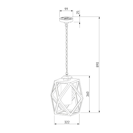 Уличный подвесной светильник Ambra H IP33 35133/H черный Elektrostandard - фото
