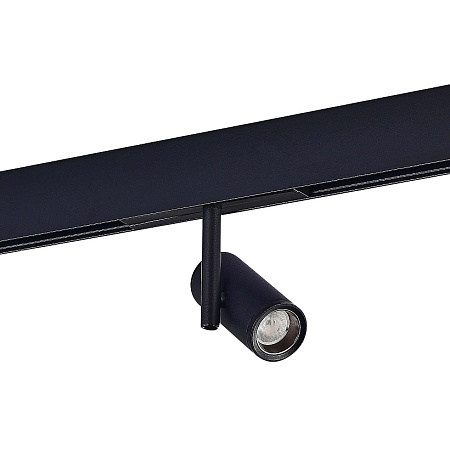 Магнитный трековый светильник Черный LED 1*8W 3000K 500Lm Ra>90 36° IP20 D42xH135 48VV ST808.436.08 - фото