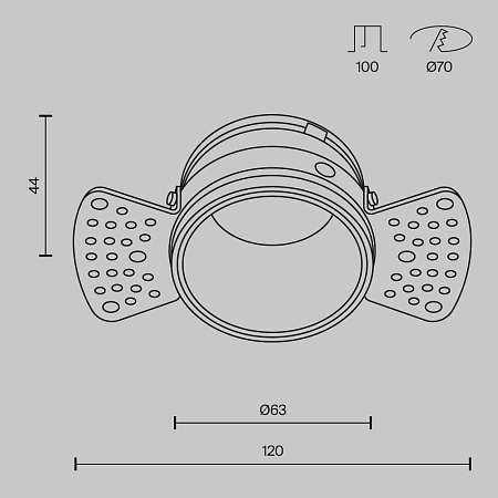 Встраиваемый светильник Technical DL048-01W - фото