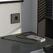Розетка с заземлением, шторками и USB тип A+C  (графит матовый) W1171764 - фото