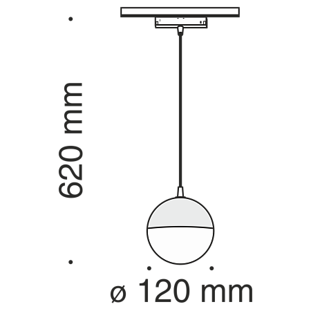 Трековый подвесной светильник Technical TR018-2-10W3K-B - фото